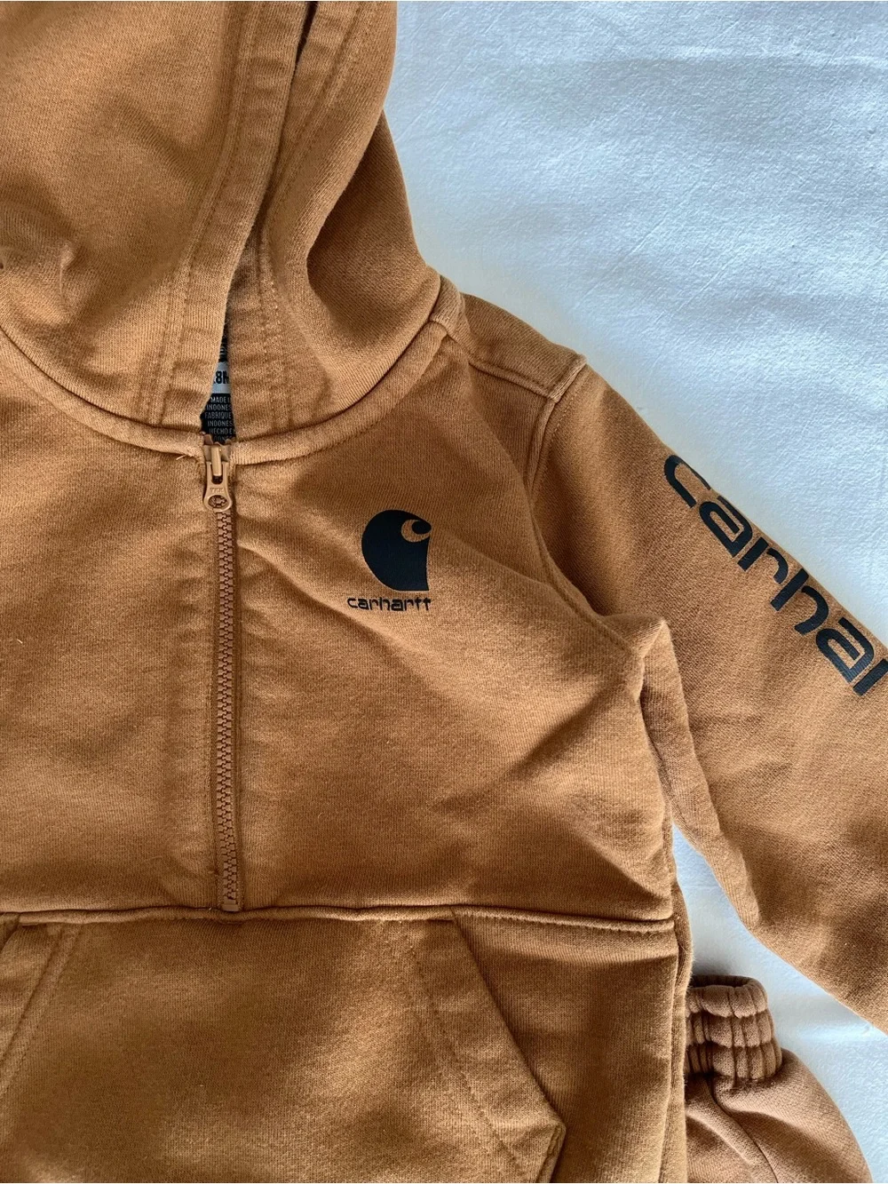 Carhartt Kids Caramel Brown Hoodie & Jogger Set